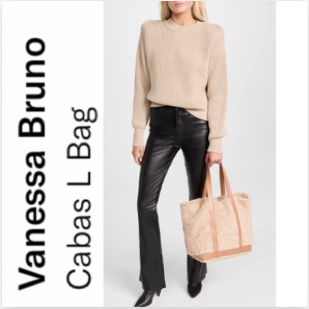 Vanessa Bruno (Sold Out) Shearling & Leather Tote